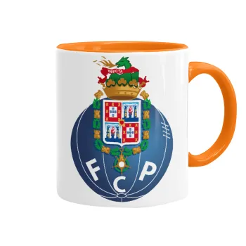 FCP, Κούπα χρωματιστή πορτοκαλί, κεραμική, 330ml