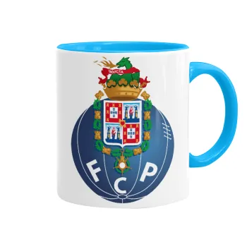 FCP, Κούπα χρωματιστή γαλάζια, κεραμική, 330ml