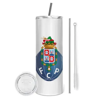 FCP, Tumbler stainless steel 600ml, with metal straw & cleaning brush