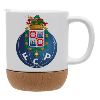 FCP, Κούπα, κεραμική με βάση φελού και καπάκι (ΜΑΤ), 330ml