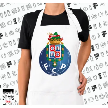 FCP, Ποδιά μακριά Σεφ ολόσωμη με τσέπες white (ΕΝΗΛΙΚΩΝ)