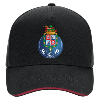 FCP, DRILL Adult Ultimate Hat BLACK/RED, (100% COTTON, ADULT, UNISEX, ONE SIZE)