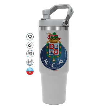 FCP, ΓΚΡΙ χρώματος Θερμός Ανοξείδωτο 890ml (30oz) με χερούλι