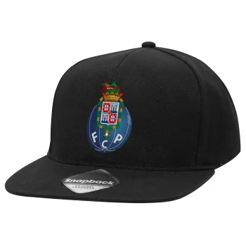 FCP, Καπέλο Ενηλίκων Flat Snapback Μαύρο, (100% ΒΑΜΒΑΚΕΡΟ TWILL, ΕΝΗΛΙΚΩΝ, UNISEX, ONE SIZE)