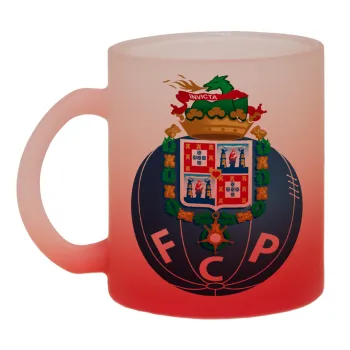 FCP, Κούπα γυάλινη δίχρωμη με βάση το κόκκινο ματ, 330ml