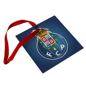 FCP, Christmas ornament, glass square ornament 9x9cm