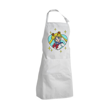Sailor Moon star, Adult Chef Apron (with sliders and 2 pockets)