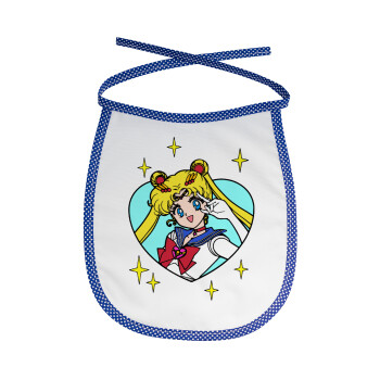 Sailor Moon star, Σαλιάρα μωρού αλέκιαστη με κορδόνι Μπλε