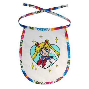 Sailor Moon star, Σαλιάρα μωρού αλέκιαστη με κορδόνι Χρωματιστή