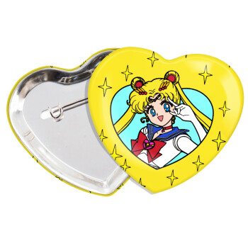 Sailor Moon star, Κονκάρδα παραμάνα καρδιά (57x52mm)
