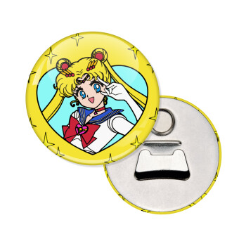 Sailor Moon star, Μαγνητάκι και ανοιχτήρι μπύρας στρογγυλό διάστασης 5,9cm