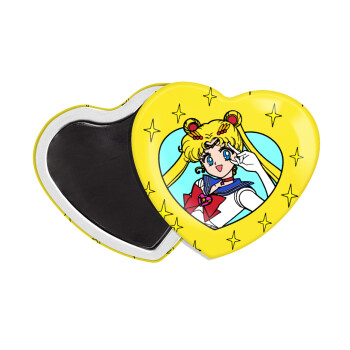 Sailor Moon star, Μαγνητάκι καρδιά (57x52mm)