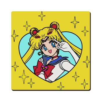 Sailor Moon star, Τετράγωνο μαγνητάκι ξύλινο 6x6cm