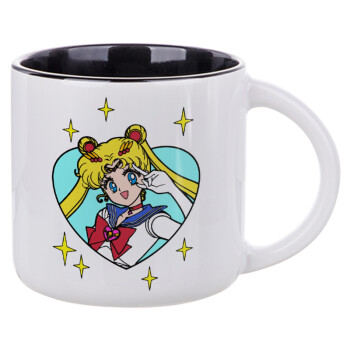 Sailor Moon star, Κούπα κεραμική 400ml Λευκή/Μαύρη