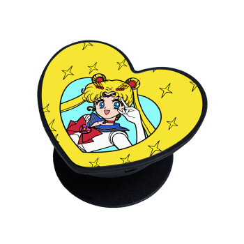 Sailor Moon star, Phone Holders Stand  καρδιά Μαύρο Βάση Στήριξης Κινητού στο Χέρι