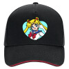 DRILL Adult Ultimate Hat BLACK/RED, (100% COTTON, ADULT, UNISEX, ONE SIZE)