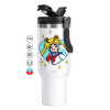 Mega Stainless steel Tumbler with lid, double wall 1,2L