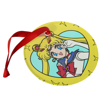 Sailor Moon star, Χριστουγεννιάτικο στολίδι γυάλινο 9cm