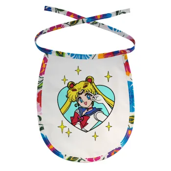 Sailor Moon star, Σαλιάρα μωρού αλέκιαστη με κορδόνι Χρωματιστή