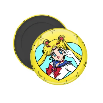 Sailor Moon star, Μαγνητάκι ψυγείου στρογγυλό διάστασης 5cm