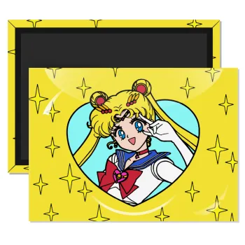 Sailor Moon star, Ορθογώνιο μαγνητάκι ψυγείου διάστασης 9x6cm