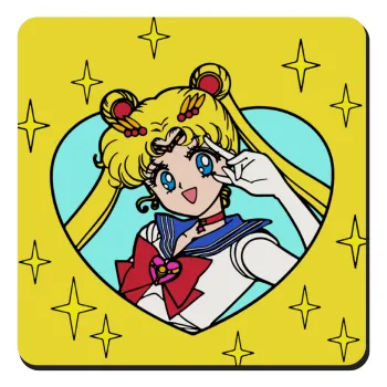 Sailor Moon star, Τετράγωνο μαγνητάκι ξύλινο 9x9cm