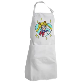 Sailor Moon star, Adult Chef Apron (with sliders and 2 pockets)
