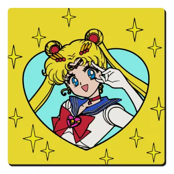 Sailor Moon star, Τετράγωνο μαγνητάκι ξύλινο 6x6cm