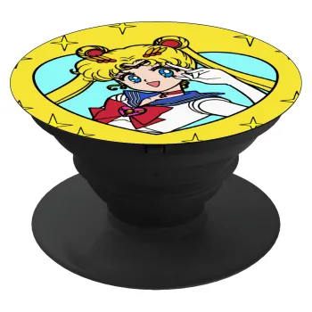 Sailor Moon star, Phone Holders Stand  Black Hand-held Mobile Phone Holder