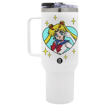 Sailor Moon star, Mega Tumbler με καπάκι, διπλού τοιχώματος (θερμό) 1,2L