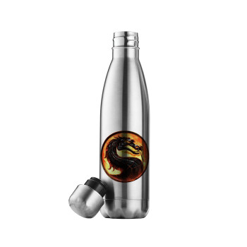 Mortal Kombat, Μεταλλικό παγούρι θερμός Inox (Stainless steel), διπλού τοιχώματος, 500ml