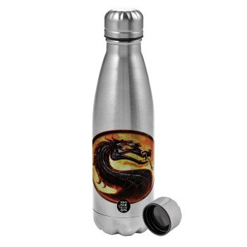Mortal Kombat, Metallic water bottle, stainless steel, 750ml