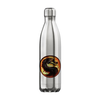 Mortal Kombat, Μεταλλικό παγούρι θερμός Inox (Stainless steel), διπλού τοιχώματος, 750ml
