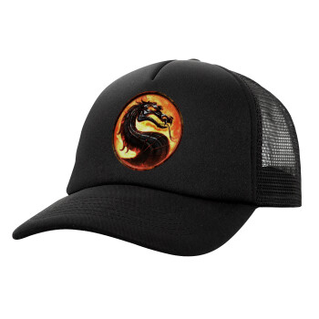 Mortal Kombat, Καπέλο Soft Trucker με Δίχτυ Μαύρο 