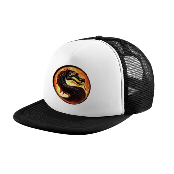Mortal Kombat, Καπέλο παιδικό Soft Trucker με Δίχτυ Black/White 