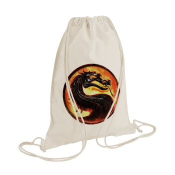 Mortal Kombat, Backpack bag GYMBAG natural (28x40cm)