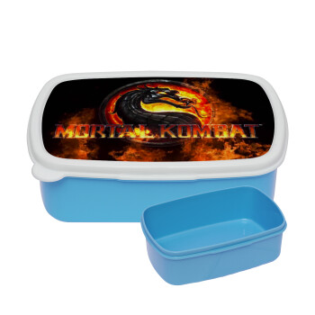 Mortal Kombat, ΜΠΛΕ παιδικό δοχείο φαγητού (lunchbox) πλαστικό (BPA-FREE) Lunch Βox M18 x Π13 x Υ6cm