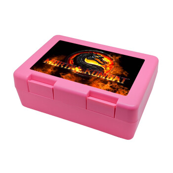 Mortal Kombat, Παιδικό δοχείο κολατσιού ΡΟΖ 185x128x65mm (BPA free πλαστικό)