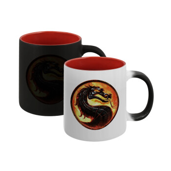 Mortal Kombat, Κούπα Μαγική εσωτερικό κόκκινο, κεραμική, 330ml που αλλάζει χρώμα με το ζεστό ρόφημα