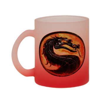 Mortal Kombat, Κούπα γυάλινη δίχρωμη με βάση το κόκκινο ματ, 330ml