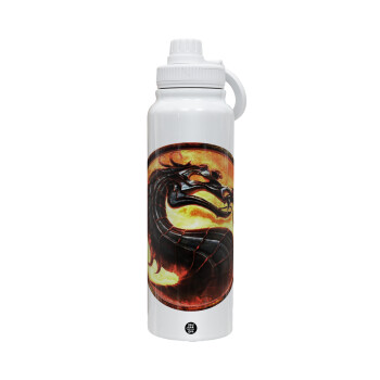 Mortal Kombat, 1L Stainless Steel Thermal Bottle with Phone Holder & Double Wall Insulation