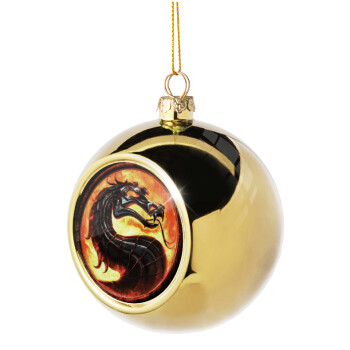 Mortal Kombat, Golden Christmas tree ball ornament 8cm