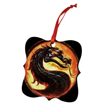 Mortal Kombat, Christmas ornament polygon wooden 7.5cm