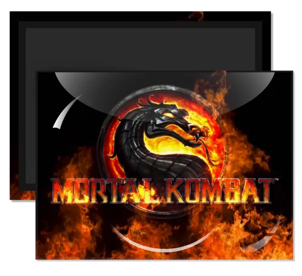 Mortal Kombat — Rectangular fridge magnet, 9x6cm