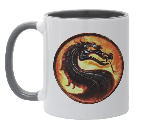Mortal Kombat — Mug colored grey, ceramic, 330ml