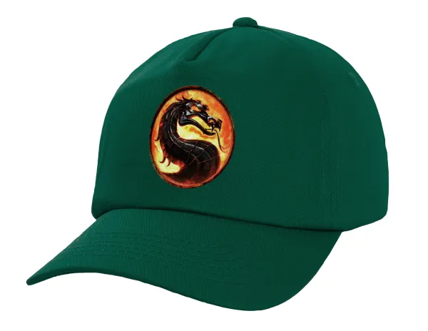 Mortal Kombat — Twill Children's Cap, DARK GREEN (100% COTTON, CHILDREN, UNISEX)
