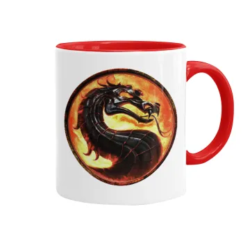 Mortal Kombat, Mug colored red, ceramic, 330ml