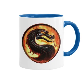 Mortal Kombat, Mug colored blue, ceramic, 330ml