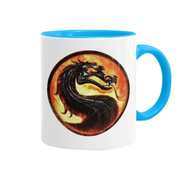 Mortal Kombat, Mug colored light blue, ceramic, 330ml