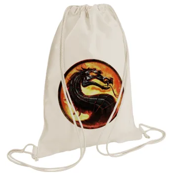 Mortal Kombat, Backpack bag GYMBAG natural (28x40cm)